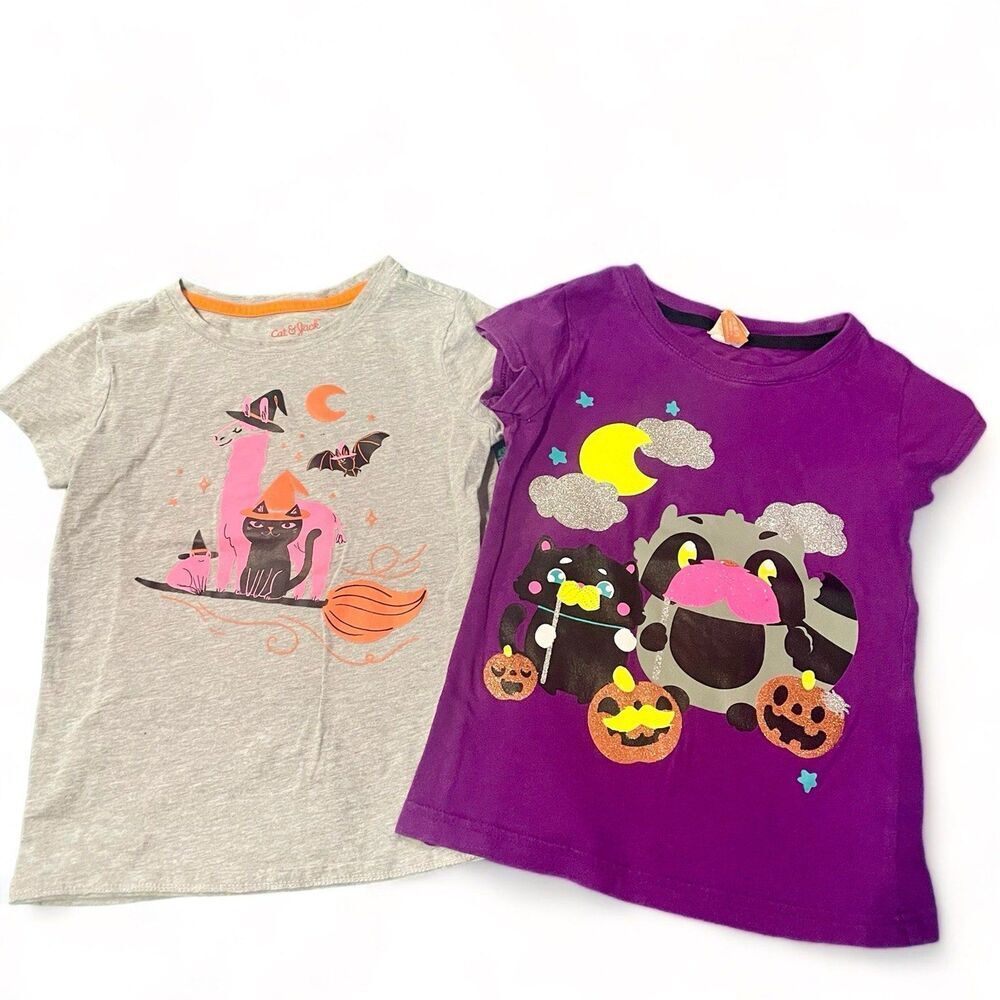 Girls Halloween Shirts 4/5